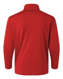 AllPro 41870Y Youth Pro-Lock Performance Quarter-Zip Pullover – Red (back)