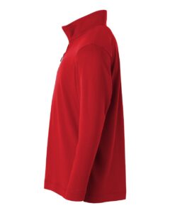 AllPro 41870Y Youth Pro-Lock Performance Quarter-Zip Pullover – Red (side)