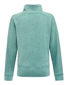 J. America 8743 Women’s Electric Fleece Quarter-Zip Sweatshirt – Electric Jade (back)