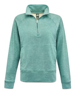 J. America 8743 Women’s Electric Fleece Quarter-Zip Sweatshirt – Electric Jade