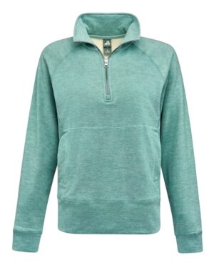 J. America 8743 Women’s Electric Fleece Quarter-Zip Sweatshirt – Electric Jade