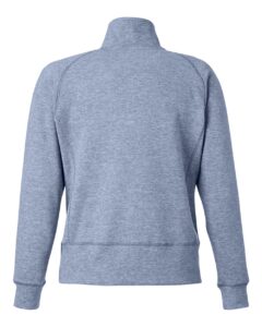 J. America 8743 Women’s Electric Fleece Quarter-Zip Sweatshirt – Electric Midnight (back)
