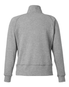 J. America 8743 Women’s Electric Fleece Quarter-Zip Sweatshirt – Electric Slate (back)