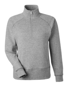 J. America 8743 Women’s Electric Fleece Quarter-Zip Sweatshirt – Electric Slate