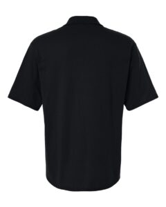 JERZEES 436MP Men’s Dri-Power® Polo with Pocket – Black (back)