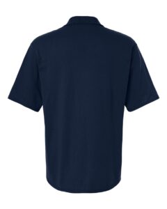 JERZEES 436MP Men’s Dri-Power® Polo with Pocket – J. Navy (back)