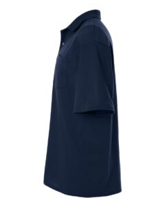 JERZEES 436MP Men’s Dri-Power® Polo with Pocket – J. Navy (side)
