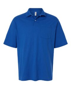 JERZEES 436MP Men’s Dri-Power® Polo with Pocket – Royal
