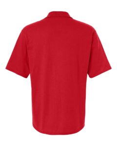 JERZEES 436MP Men’s Dri-Power® Polo with Pocket – True Red (back)