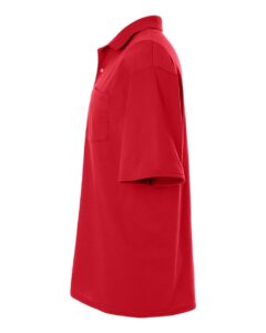 JERZEES 436MP Men’s Dri-Power® Polo with Pocket – True Red (side)