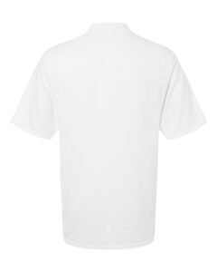 JERZEES 436MP Men’s Dri-Power® Polo with Pocket – White (back)