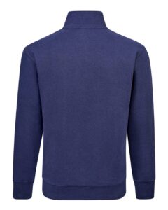J. America 8722 Unisex BTB Fleece Quarter-Zip Sweatshirt – True Navy (back)