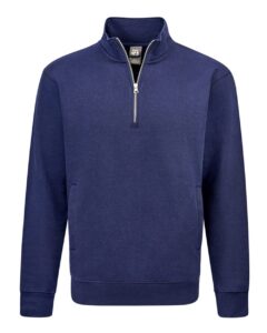 J. America 8722 Unisex BTB Fleece Quarter-Zip Sweatshirt – True Navy