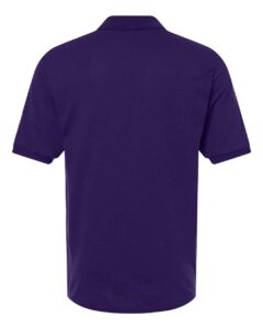 JERZEES 437R Men’s Dri-Power® Polo – Deep Purple (back)