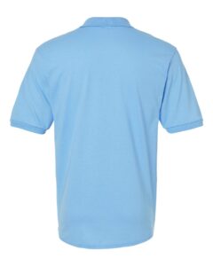 JERZEES 437R Men’s Dri-Power® Polo – Light Blue (back)