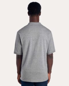 JERZEES 437R Men’s Dri-Power® Polo – Oxford (on model back)