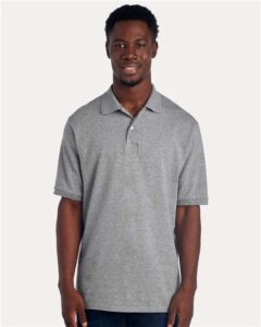 JERZEES 437R Men’s Dri-Power® Polo – Oxford (on model)