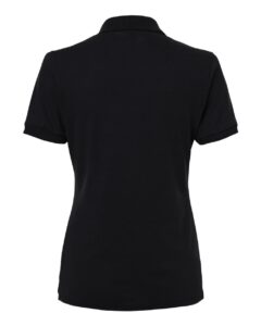 JERZEES 437F Women’s Dri-Power® Polo – Black (back)