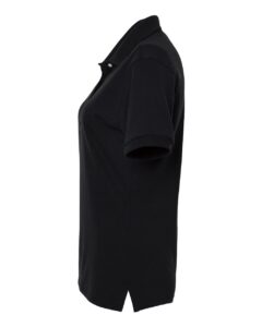 JERZEES 437F Women’s Dri-Power® Polo – Black (side)