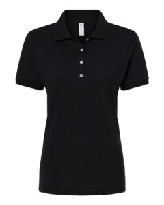 JERZEES 437F Women’s Dri-Power® Polo – Black