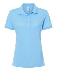 JERZEES 437F Women’s Dri-Power® Polo – Light Blue