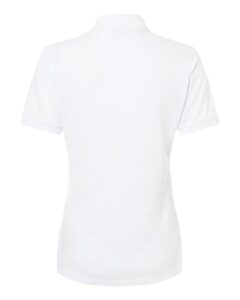 JERZEES 437F Women’s Dri-Power® Polo – White (back)