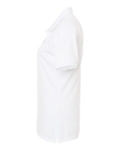 JERZEES 437F Women’s Dri-Power® Polo – White (side)