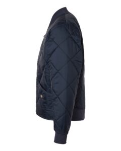 Dickies 6124 Men’s Diamond Quilted Jacket – Dark Navy (side)
