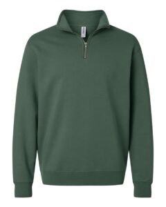 Independent Trading Co. SS4600QZ Unisex Midweight Quarter-Zip Pullover – Alpine Green
