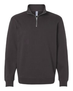 Independent Trading Co. SS4600QZ Unisex Midweight Quarter-Zip Pullover – Asphalt