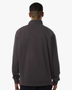 Independent Trading Co. SS4600QZ Unisex Midweight Quarter-Zip Pullover – Asphalt (on model back)