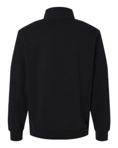 Independent Trading Co. SS4600QZ Unisex Midweight Quarter-Zip Pullover – Black (back)