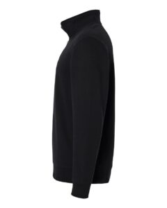 Independent Trading Co. SS4600QZ Unisex Midweight Quarter-Zip Pullover – Black (side)