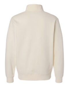 Independent Trading Co. SS4600QZ Unisex Midweight Quarter-Zip Pullover – Bone (back)