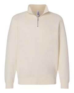 Independent Trading Co. SS4600QZ Unisex Midweight Quarter-Zip Pullover – Bone