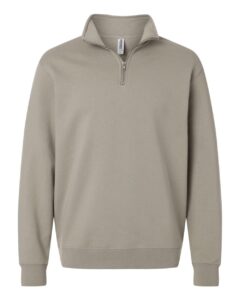 Independent Trading Co. SS4600QZ Unisex Midweight Quarter-Zip Pullover – Cement