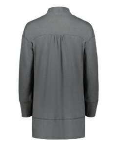 Holloway 223705 Women’s Eco Revive™ Ventura Cardigan – Carbon Heather (back)