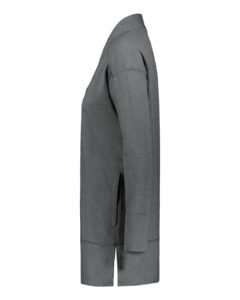Holloway 223705 Women’s Eco Revive™ Ventura Cardigan – Carbon Heather (side)