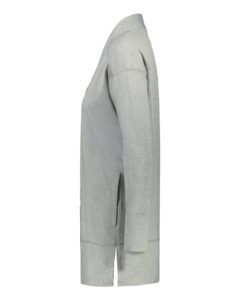 Holloway 223705 Women’s Eco Revive™ Ventura Cardigan – Grey Heather (side)