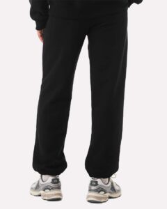BELLA + CANVAS 4737 Unisex 10 oz. Heavyweight Sweatpants – Black (on model back)