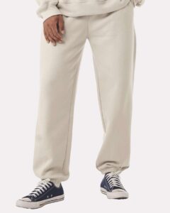 BELLA + CANVAS 4737 Unisex 10 oz. Heavyweight Sweatpants – Dust (on model)