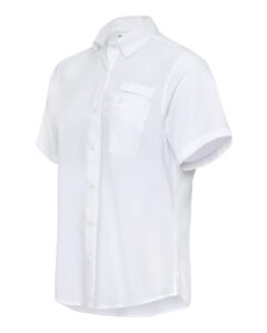 Paragon 704 Women’s Hatteras Performance Short Sleeve Fishing Shirt – White (side)
