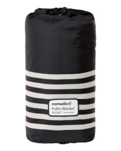 Nomadix CPB Puffer Blanket – Poolside Black (side)