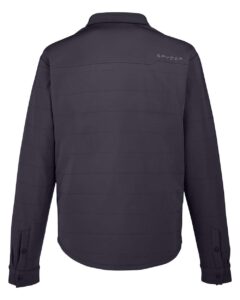 Spyder S17030 Men’s Axis Insulated Shirt Jacket – Black (back)