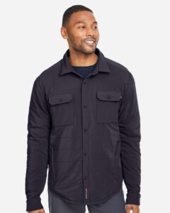 Spyder S17030 Men’s Axis Insulated Shirt Jacket – Black (on model)