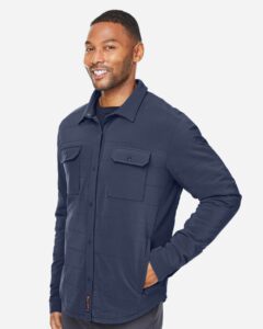 Spyder S17030 Men’s Axis Insulated Shirt Jacket – Frontier (on model side)