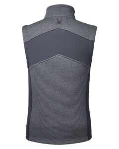 Spyder S17274 Men’s Pursuit Vest – Black Heather/ Polar (back)