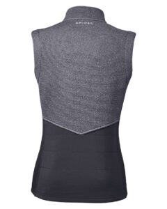 Spyder S17275 Women’s Pursuit Vest – Black Heather/ Black (back)