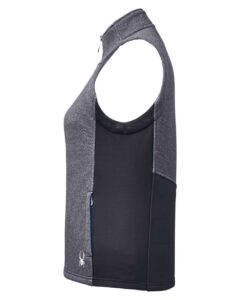 Spyder S17275 Women’s Pursuit Vest – Black Heather/ Black (side)