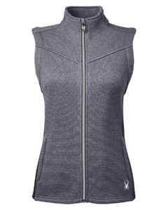 Spyder S17275 Women’s Pursuit Vest – Black Heather/ Black